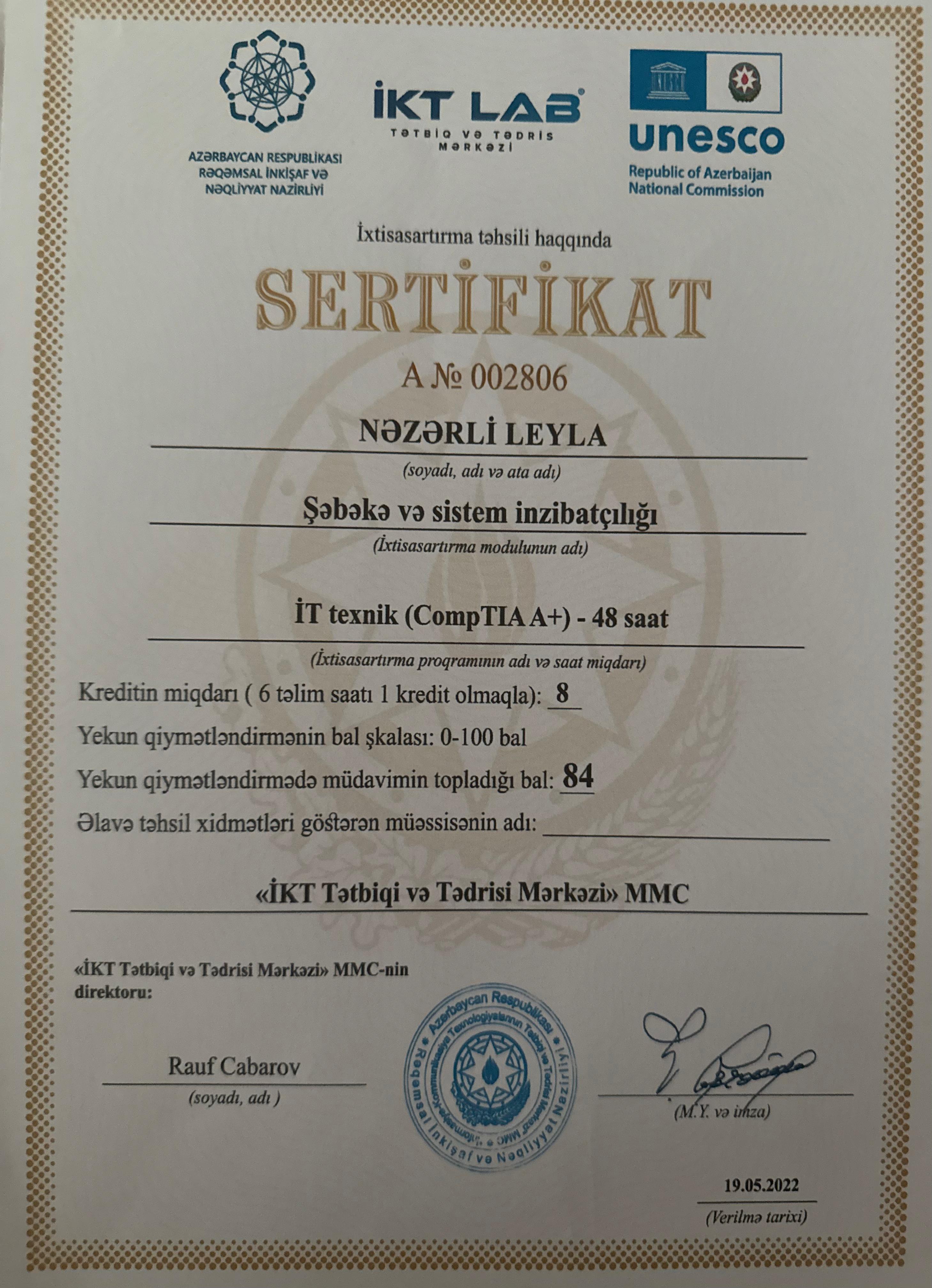 IKT LAB A+